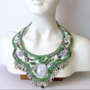 Beaded Flower Necklace